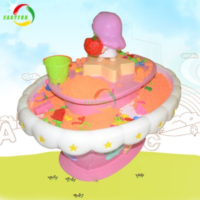 Newest indoor playground space magic educational sand art table for children