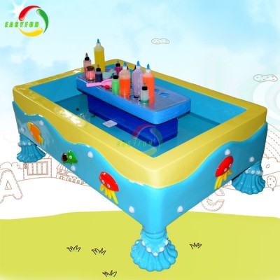 Kid fiberglass diy magic water sprit pond art table