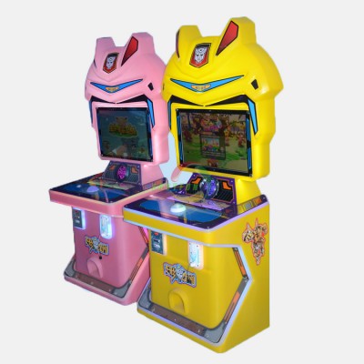 Factory price kids coin operated Transformer racing game machine