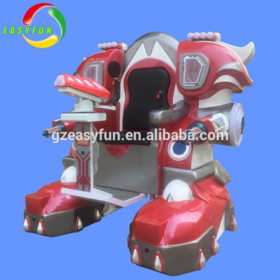 Amusement park remote control walking Robot kiddie ride robot arcade game machine