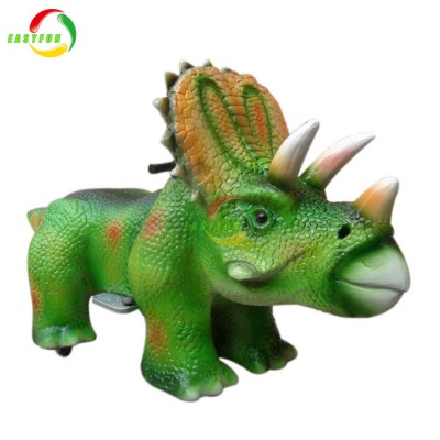 Shopping mall electric car coin operated dinosaur cartoon ride for kids ride