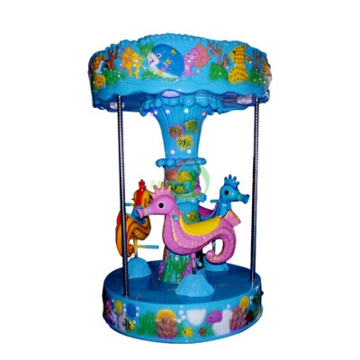 Easyfun amusement park ride equipment 3 seats carousel for children