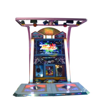 Coin operated adult kid amusement dancing simulator arcade pump It up game machine