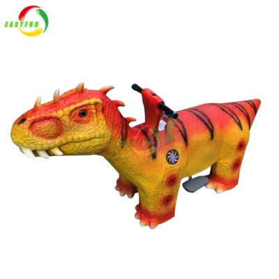 Coin operated electric kids dinosaur ride on animals