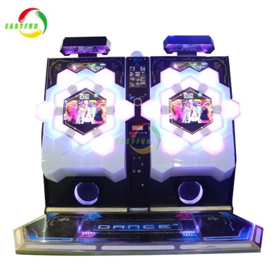 Indoor sports fancy music children dance cubic game machine