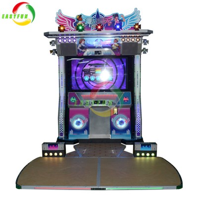 Popular coin operated amusement simulator pump it up music dancing arcade video game machine