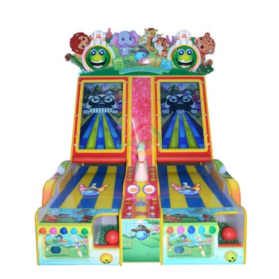 Indoor amusement park cheap price amusement arcade mini coin operated bowling game machine