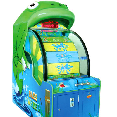 lucky bass Wheel Coin Operated Ticket Prize Arcade Redemption Lottery Game Machine For Sale