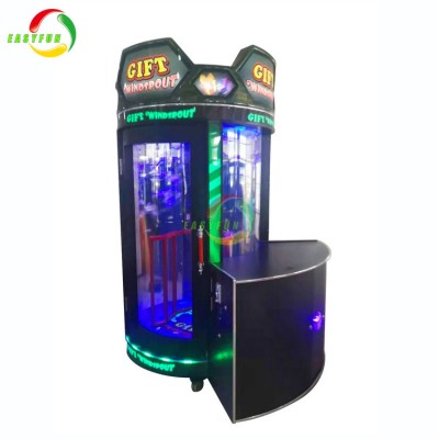 Hot sale catch money machine funny gift windspout gift game machine